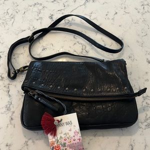 Johnny Was black cross body purse